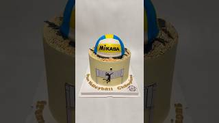 Volleyball themed cake🏐 #cake #shorts #viralvideo #shortvideo #youtubeshorts #ytshorts #shortsviral