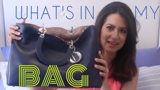 What's In My Bag & Handbag Review| Diorissimo by Dior | JASMINA PURI