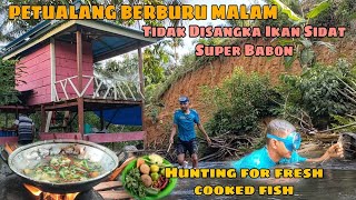 Petualang Berburu Malam || Tidak Disangka Ikan Sidat Super Babon..!! Hunting For Fresh Cooked fish