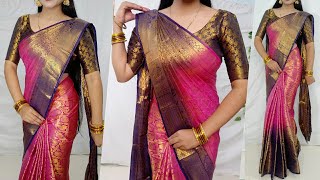 Heavy Banarasi silk saree pehane asani se/Banarasi silk saree Wearing Perfectly