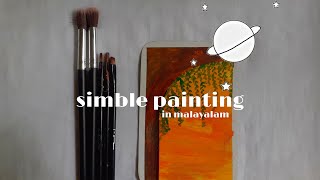 |"simble painting" video🌿|in malayalam|^fairy white^|