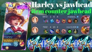 HARLEY VS JAWHEAD❗BUILD ONE HIT ENEMY DELETE! WTF DAMAGE | build top 1 global Harley