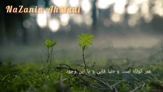 شعر ( خود گنه کاریم و از دنیا شکایت می کنیم ).....دکلمه ای نازنین احمدی