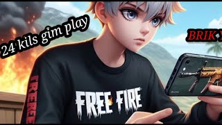 FREE FIRE GIM PLAY SOLO SKWAD 24 KILS BRIK YT