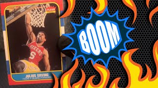 Opening up a 1986 Fleer Dr. J - Julius Erving in Near Mint to Mint Condition