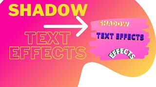 Shadow Text Effects | Text Effects | Canva Tutorials | Online Learning