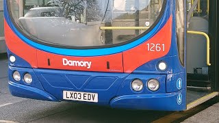 Damory Volvo B7TL Wright Eclipse Gemini 1261 (LX03 EDV) on the 1 to Bournemouth