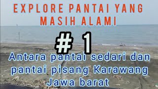 menyelusuri pantai yang masih alami di pantai dobolan Karawang Jawa Barat bagian # 1