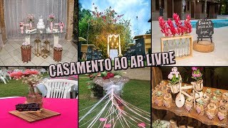 Casamento ao ar livre - Por : @artesefestaswf