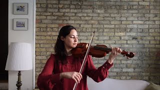 J. S. Bach- Corrente- on baroque violin