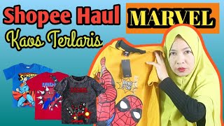 Shopee Haul Kaos Anak Laki Laki Paling Laris Di Shopee - MARVEL ORI - Kaos Anak Brended Marvel 1