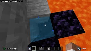 How to make a quick and easy lava pool Nether Portal (no mining needed)