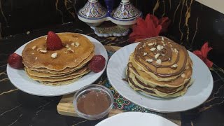 أخف بان كيك🥞 اقتصادي بمكونات بسيطة متوفره في كل بيت ببيضة واحدة خفيف وسريع التحضير 😋👌👍