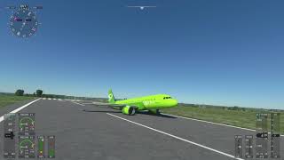 My friend lands in MSFS 2020 with landing gear up then tries to take off again! Idiot!