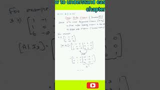 How to understand easily chapter 1: App. of Matrices and Determinants #shorts #mathstricks #class12