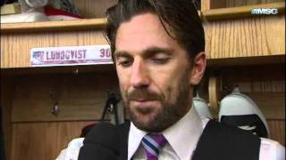 October 22 2011 Henrik Lundqvist Post Game Interview on why he left the game