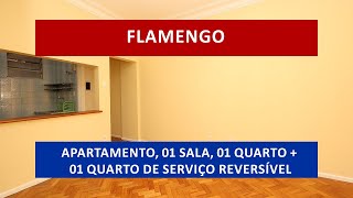 AP1655 - Flamengo, Rua Dois de Dezembro, n.32, apartamento, sala, 01 quarto, 01 quarto de serviço