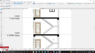 COUPE DANS ARCHICAD