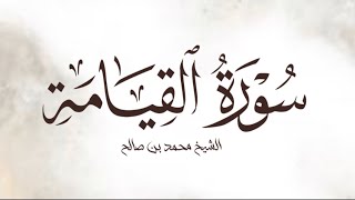 سورة القيامة كاملة || الشيخ محمد بن صالح