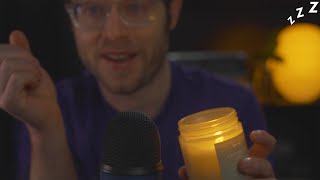 ASMR Crackling Sounds with Glass Tapping and Light Triggers I Preston TalkZZZ