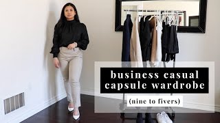 WORK OUTFITS | HOW TO BUILD YOUR WORKWEAR OUTFITS | BUSINESS CASUAL CAPSULE WARDROBE 2021