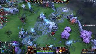 Bad clash and initiation resulting to 4 vs 1 def. #dota2