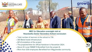 MEC for Education, Fundile Gade conducted an oversight visit at Ntsonkotha SSS! #ThrowbackThursday