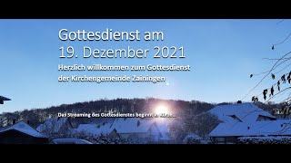 Gottesdienst am 19. Dezember 2021 (4. Advent)