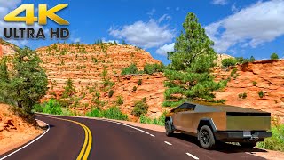 3 Hours of Southwest Utah Scenic Desert Mountain Driving 4K