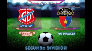 #Fútbol #SegundaDivisión: Independiente de #Cauquenes Vs. Real #SanJoaquín