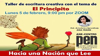 TALLER DE ESCRITURA CREATIVA SOBRE EL PRINCIPITO, CLUB DE LECTURA Y APRENDIZAJE ANA FRANK, 5-2-24