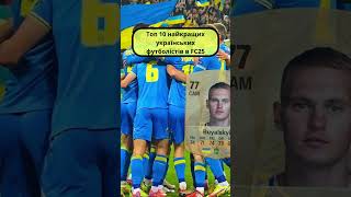 Топ 10 найкращих українських футболістів в FC 25 #fc25 #football #футбол #fifa