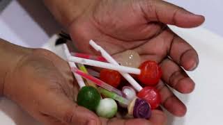 EXPERIMENT Colorful Candy Lolipops VS Meat Grinder