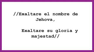 Exaltare el nombre de Jehova -pista