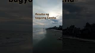 resulta Ng bagyong Carena #vlog