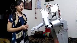 Talking and dancing with Robott || Robott handshec with man || রোবটের সাথে কোথপোকন এবং অবাক করা নাচ