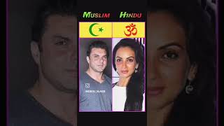 Muslim actors marriage with non Muslims Actress #bollywood