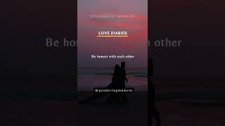 HONEST | LOVE DIARIES  | #shorts #love #relationship