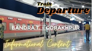 Bandra Terminus Gorakhpur express | Train Departure | Overcrowded indian train 😱 | indian railways 🚂