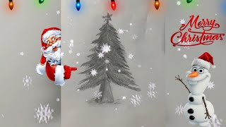 Cách Vẽ Cây Thông Noel Bằng Bút Chì Cực Kì Đơn Giản -  Noel Noel