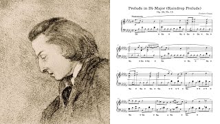 Frederic Chopin - Prelude in D♭ Major (Raindrop Prelude) (Op. 28, No. 15)