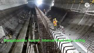 Bangabandhu Tunnel Internal Road slab Construction