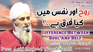 Rooh Aor Nafs Mein Kia Farq? Difference Between Soul and Self||Al Sheikh Peer Asif Majeed Naqshbandi