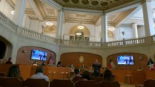 Chair of LPBexar provides public comments at San Antonio City Hall against the use of Eminent Domain