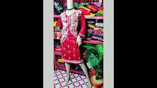 Plus Size Kanthawork Kurti@stunningwear7951 || Size : 40-48