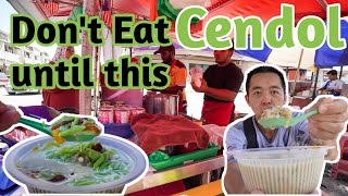 探索Cendol 马来西亚特点 One of the Rapid Selling Cendol home made coconut milk in Ipoh Malaysia Street Food