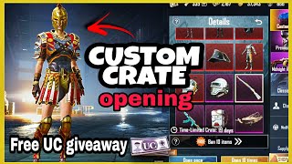 NEW CUSTOM CRATE OPENING | Custom crate Opening pubg mobile | Custom crate Explained pubg mobile |