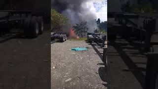 incendio en la vial alterna en buenaventura