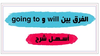 إزاي تفرق بين Will و Going to في اللغة الإنجليزية بكل سهولة؟