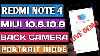 NOTE 4 MIUI 10  PORTRAIT MODE | REDMI NOTE 4 MIUI 10  PORTRAIT CAMERA MODE